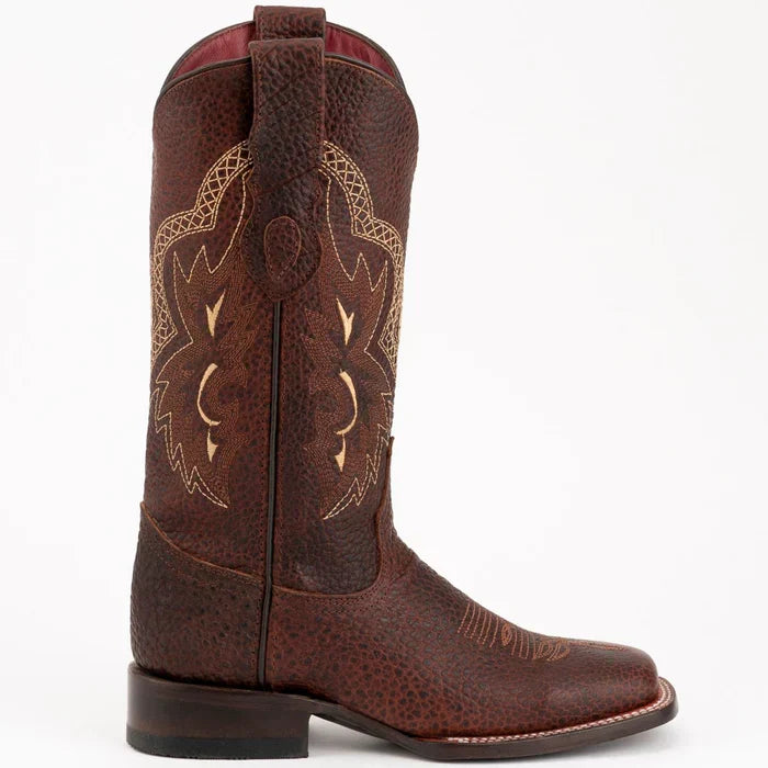 Ferrini Women's Toro Square Toe Boots Handcrafted - Brown 8299336 - Brown
