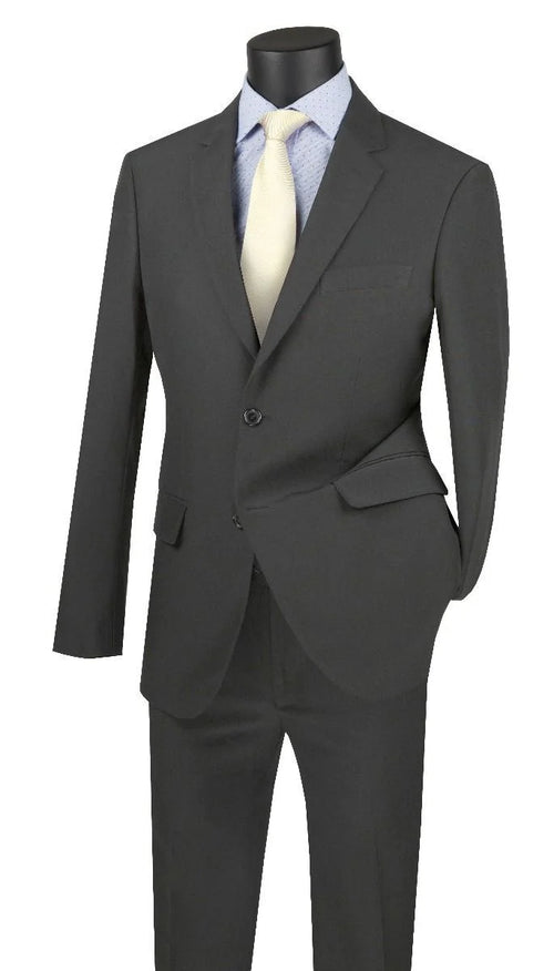 Royal Diamond Men's 2-Piece Suit - Solid Colors/Purple