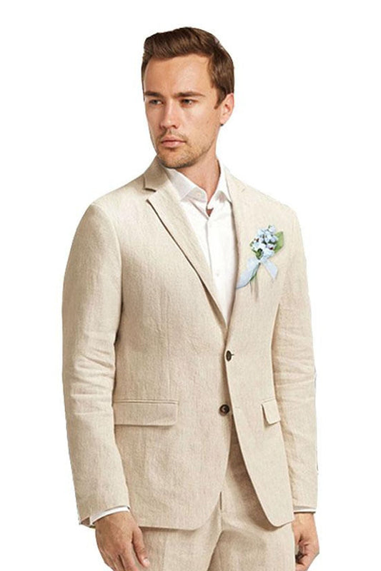 Natural Linen Suit (2-Piece Set)