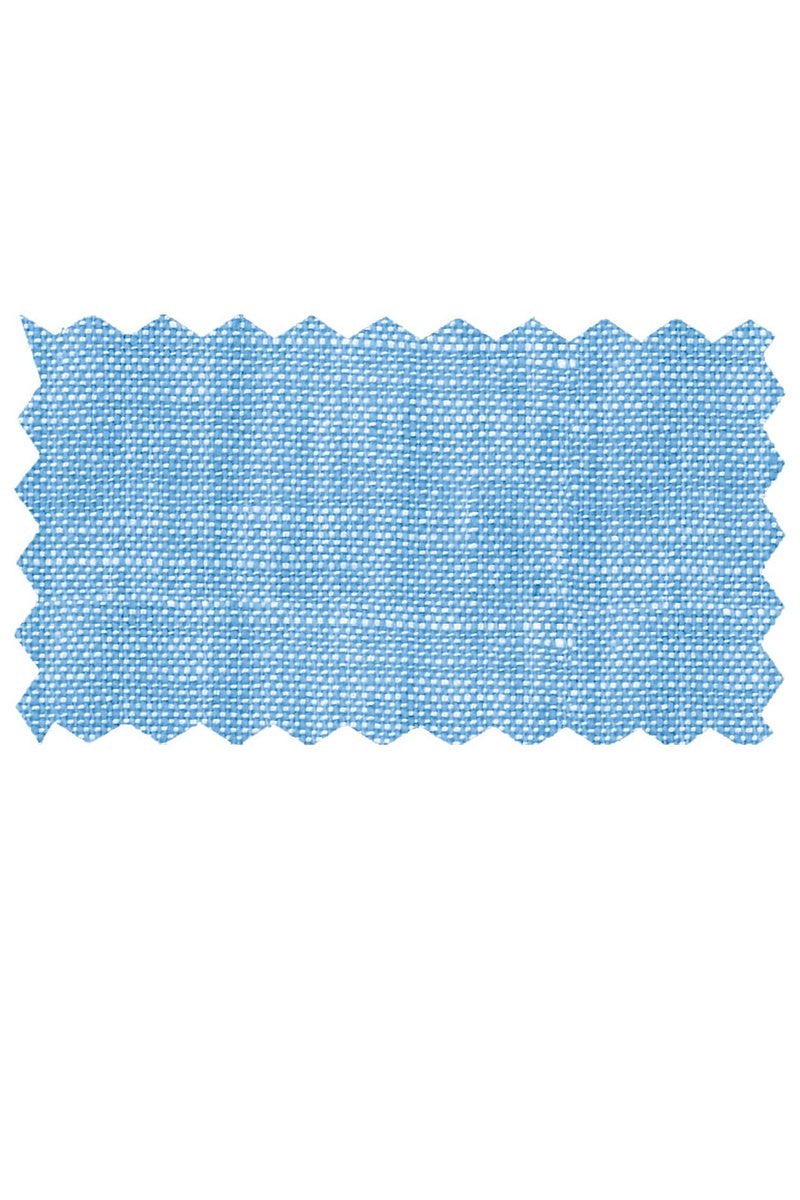 Baby Blue Linen Suit (2-Piece Set) - Modern