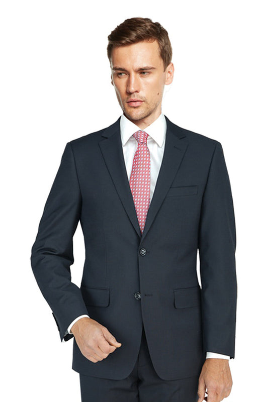 Enzo Solid Black Suit