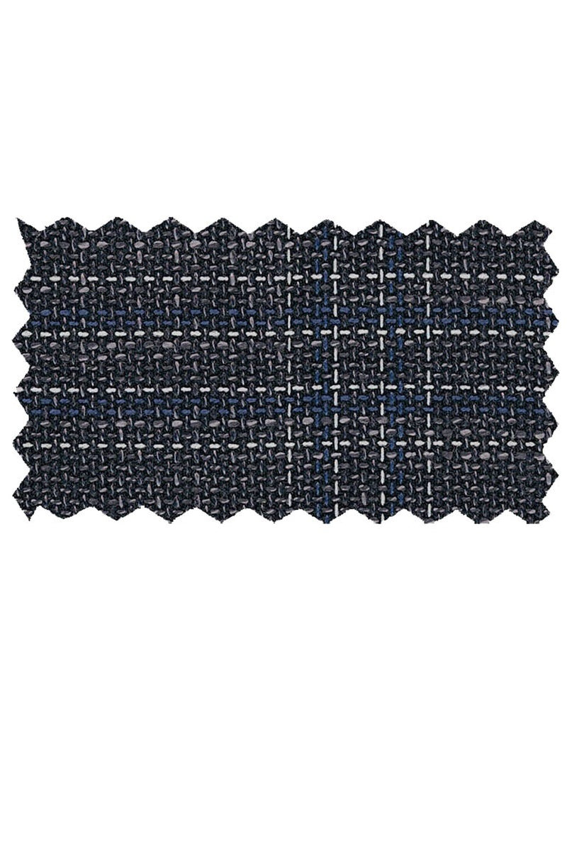 Enzo Tovare Grey Windowpane Sports Jacket - Modern