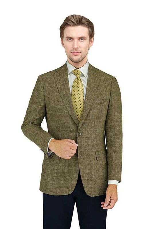 Enzo Tovare Light Taupe Textured Sports Jacket