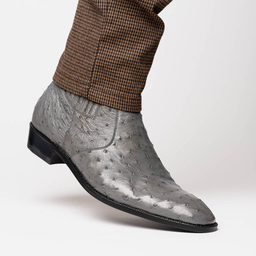 Marco Di Milano Giorgio Serpentine Gray Leather Luxury Shoe