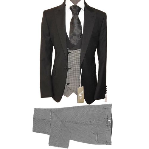 Rossiman Suits For Sale - Mens Designer Suit - Fashion Suits - Fancy black grey Suits