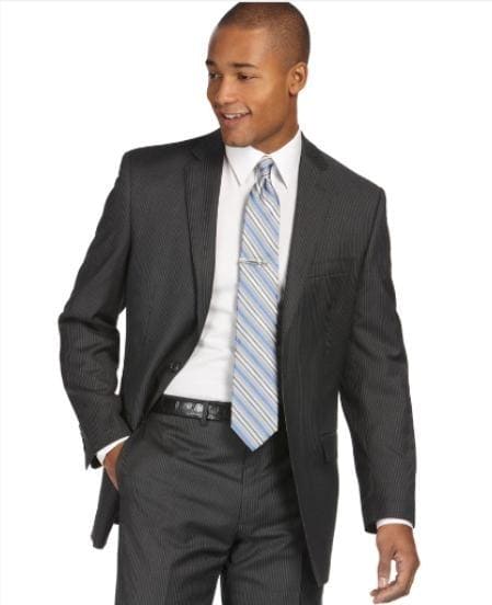 Gray Groomsmen Suits - Grey Groom Suits - 2 Button Modern Fit Suit - Gray