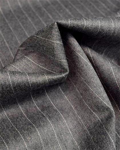 Sovana Collection - Regular Fit 3 Piece Suit 2 Button Tone on Tone Stripe in Gray - Gray