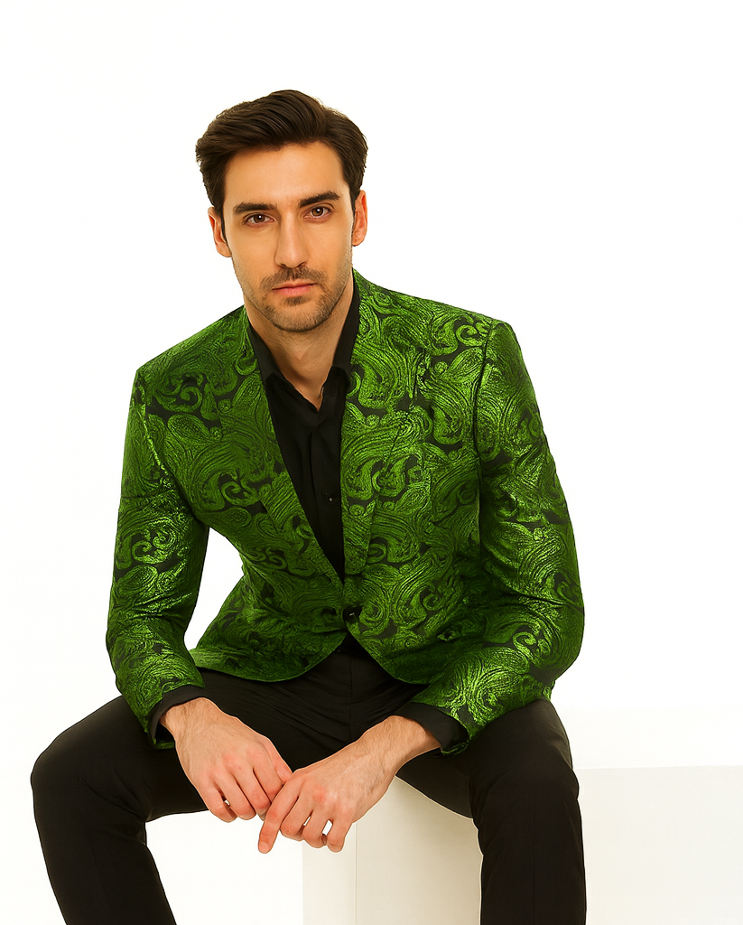 Green Groomsmen Suits - Dinner Jacket suit - Green