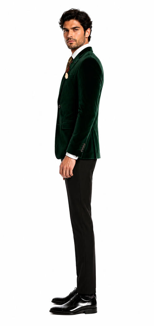 Green velvet suit Many Styles & Brands $99UP Men's Olive Hunter Green Velvet Tuxedo Jacket Green Velvet Suits and Tuxedos