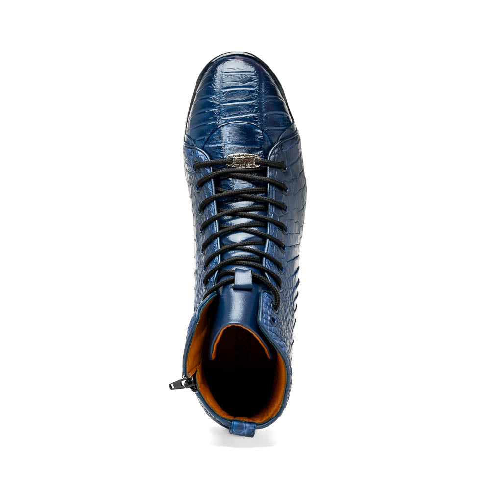 Marco Di Milano Hermond Navy Alligator Boots - 8
