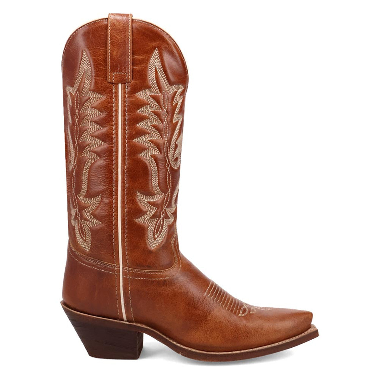 Laredo Carly Honey Snip Toe Leather Women Boots - 6M