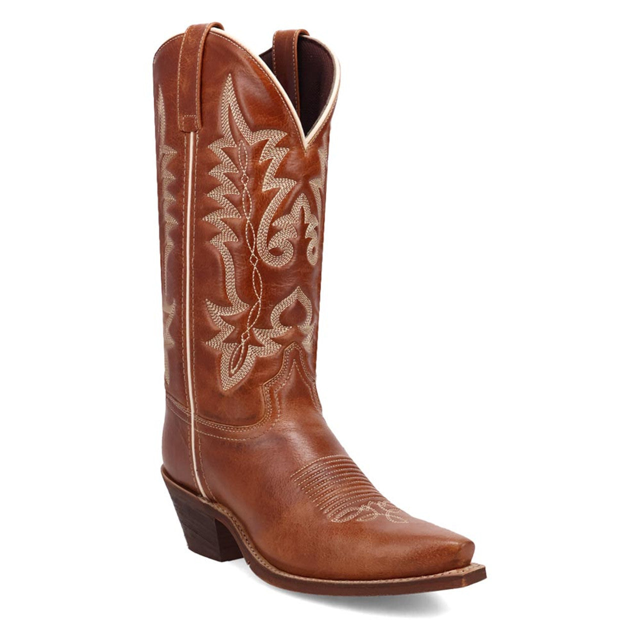Laredo Carly Honey Snip Toe Leather Women Boots - 6M