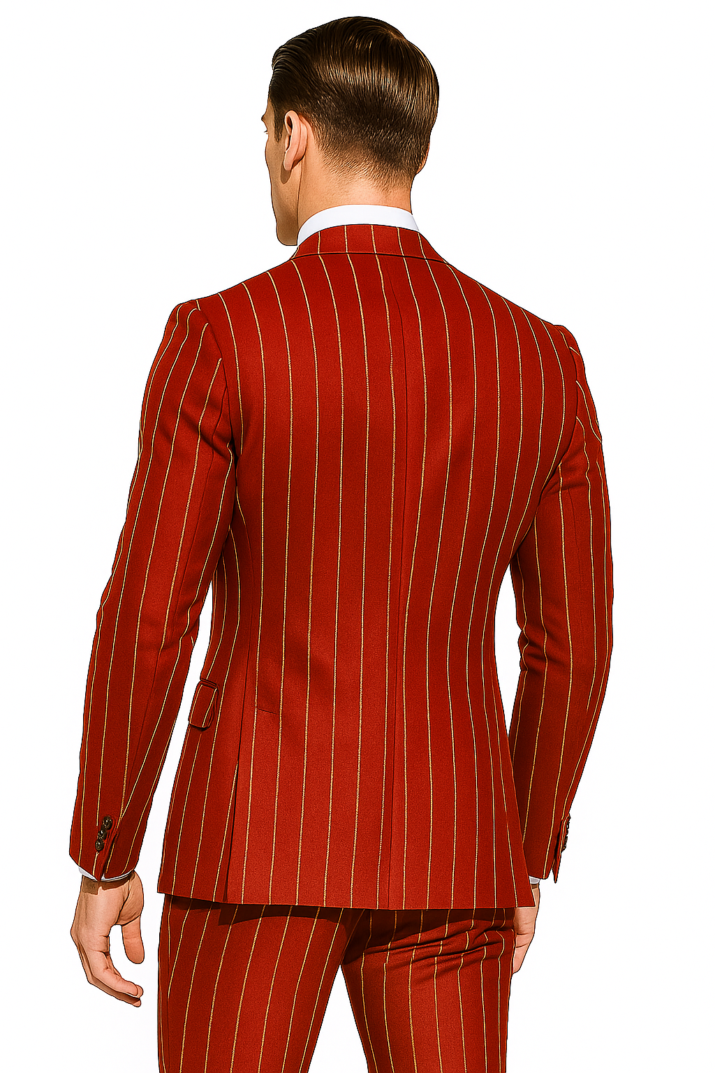 Hot Red Pinstripe Suit - Gangster Suit - 1920's Suit - New Arrival - Coat Size 38