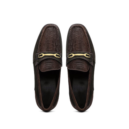 Marco Di Milano Hugo Brown Leather Loafers