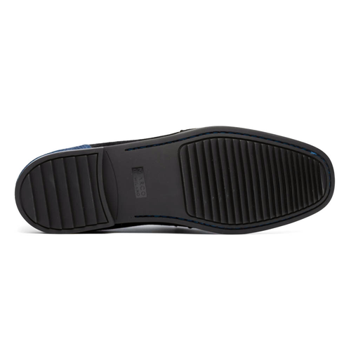 Marco_Di_Milano Hugo: Navy & Brown Leather Dress Shoe