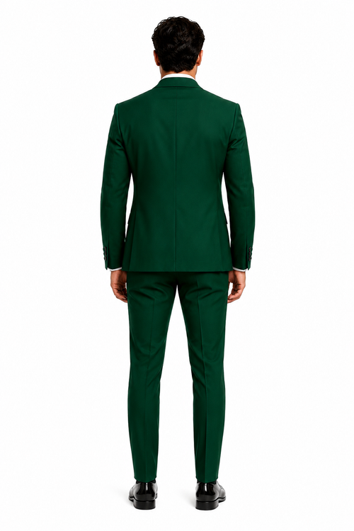 Hunter Green Italian Wool 3-Piece Modern Fit Tuxedo