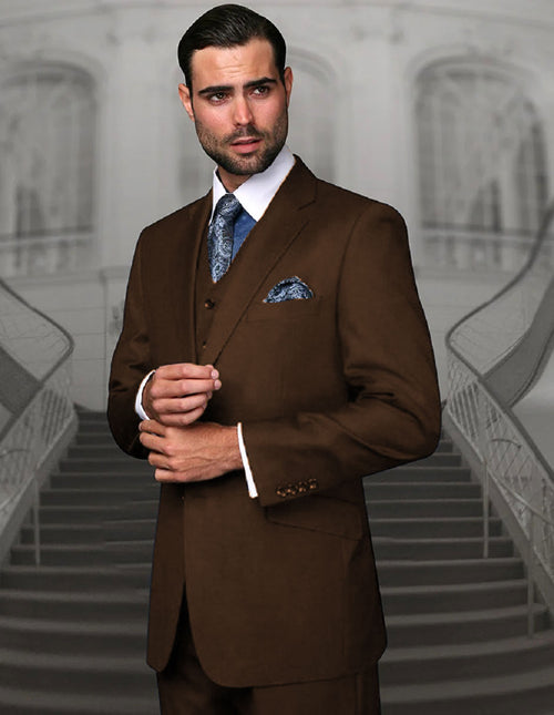 Wool Suit Brown