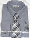 Black Colorful Men's Gingham Dress Shirt