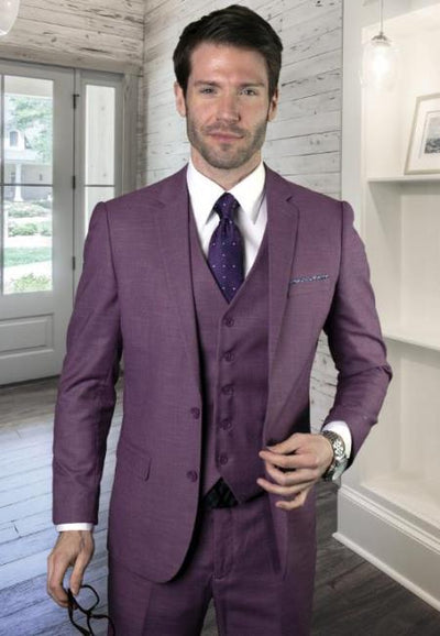 Men's Mauve Ultra Slim Fit Prom 2026 Suit