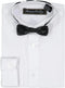 Boys White Tuxedo Shirt And Bowtie Set