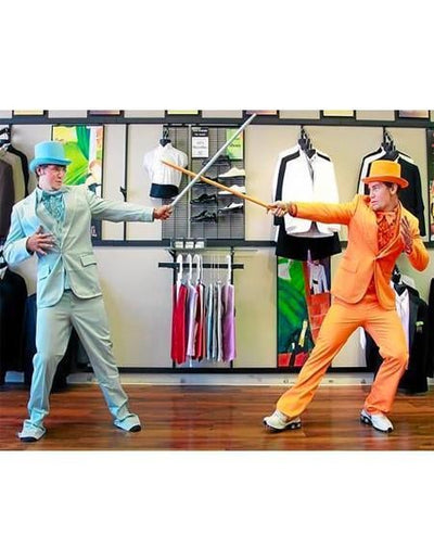 Mens Orange Tuxedo With Pants - Prom 2026 Suit