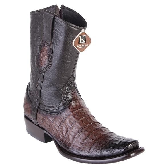 Men's King Exotic Caiman Belly Dubai Style Short Boots 479B82 - 6