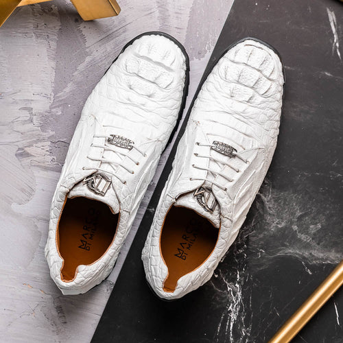 Marco Di Milano Kratos White Leather Loafers