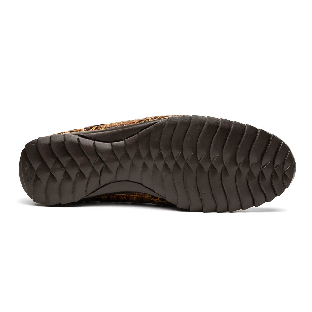 Marco Di Milano Kratos Men's Rustic Orix Shoes Exotic Caiman Crocodile Sneakers - 7