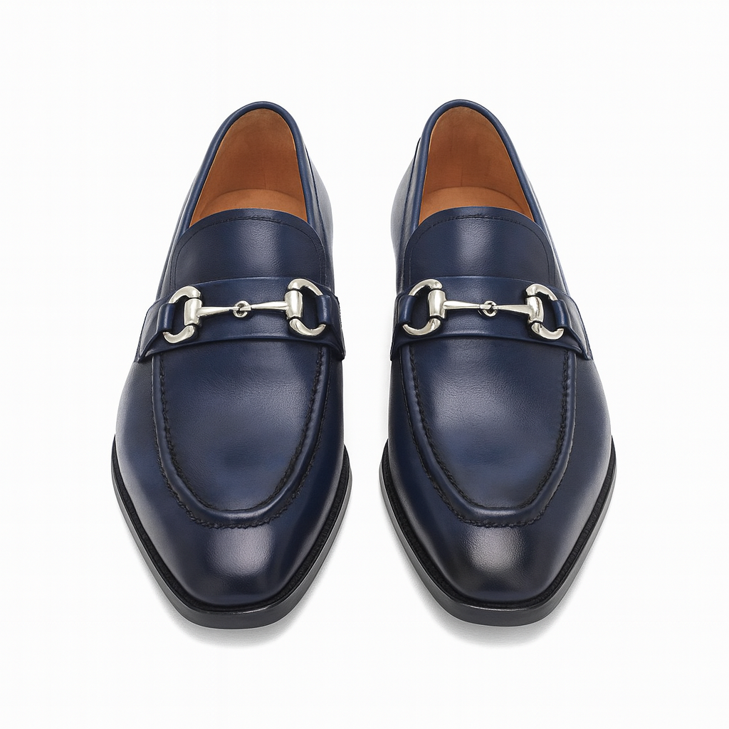 Men's Burnished Signature Buckle Loafer - New Arrival - 7.5