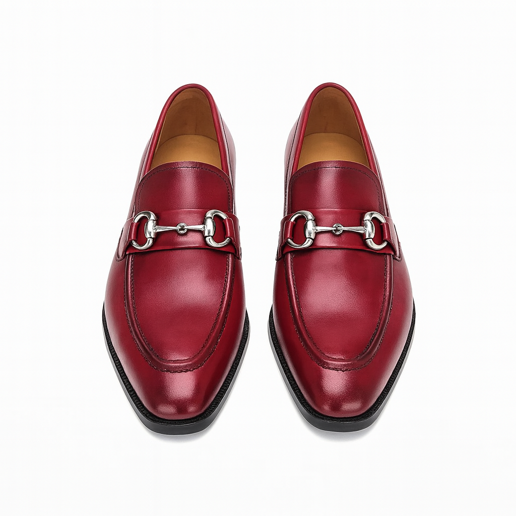 Men's Burnished Signature Buckle Loafer - New Arrival - 7.5