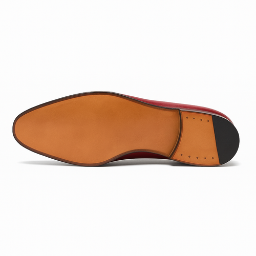 Carrucci Men's Burnished Signature Buckle Loafer