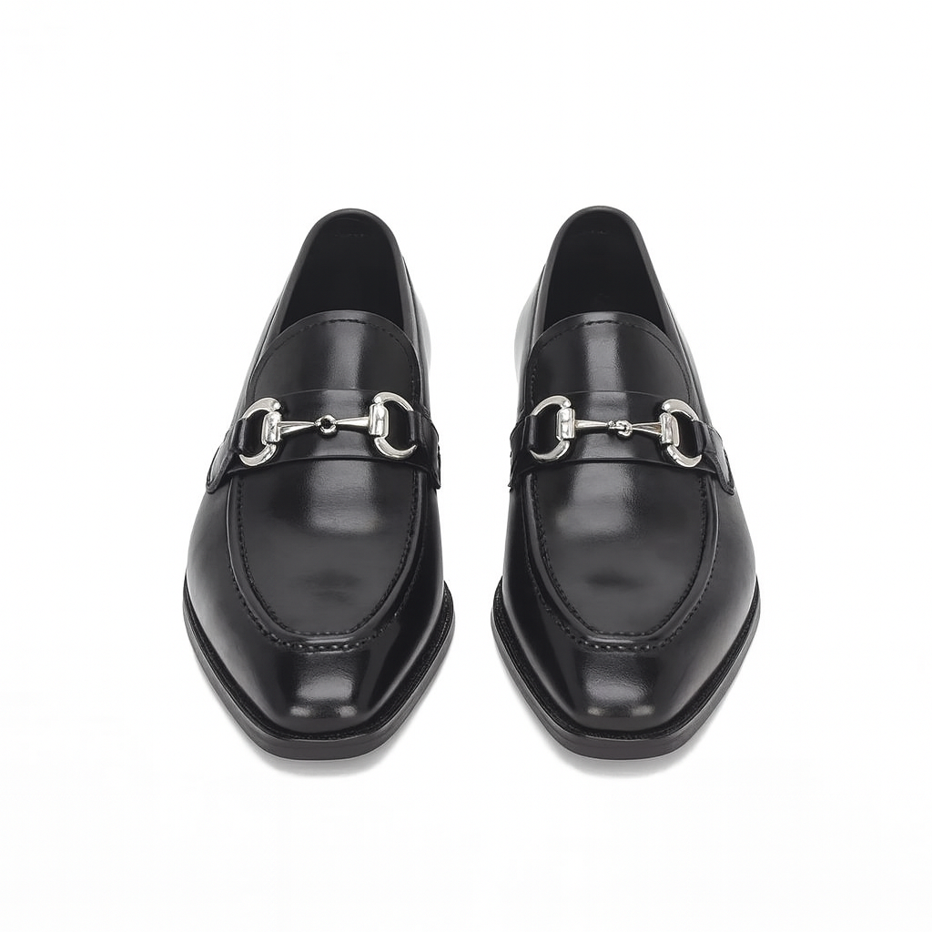 Men's Burnished Signature Buckle Loafer - New Arrival - 7.5