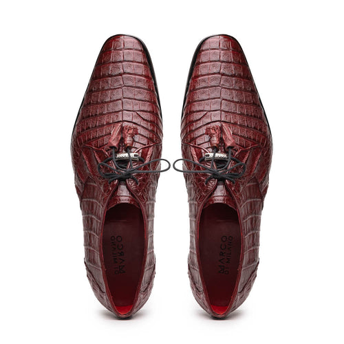 Marco_Di_Milano Lacio Wine Leather Dress Shoe