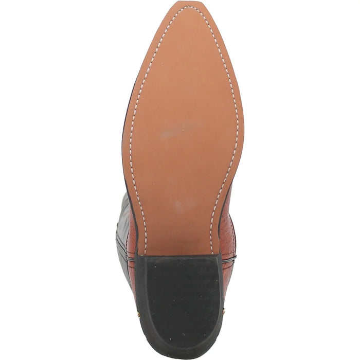 Dan Post Men's Dorsal Genuine Fish Leather Square Toe Boots - Brown - 7D