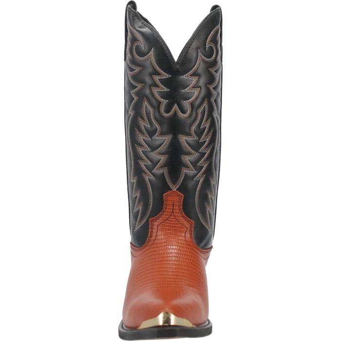 Dan Post Men's Dorsal Genuine Fish Leather Square Toe Boots - Brown - 7D