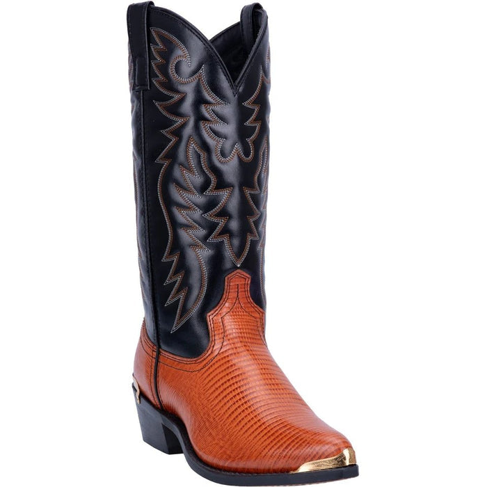 Dan Post Men's Dorsal Genuine Fish Leather Square Toe Boots - Brown - 7D