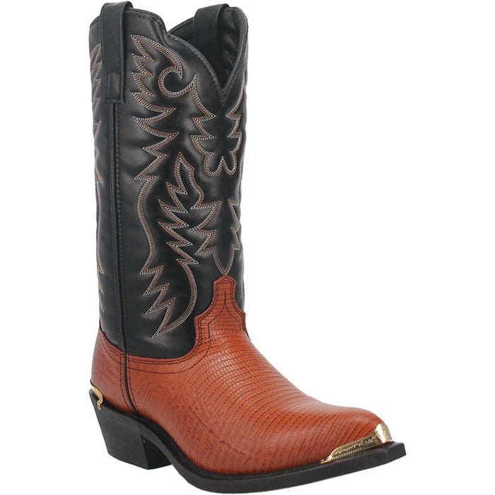 Dan Post Men's Dorsal Genuine Fish Leather Square Toe Boots - Brown - 7D