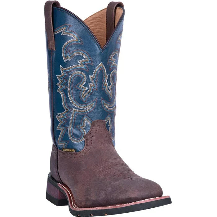 Laredo Men's Hamilton Genuine Leather Square Toe Boots - Tan - 7D