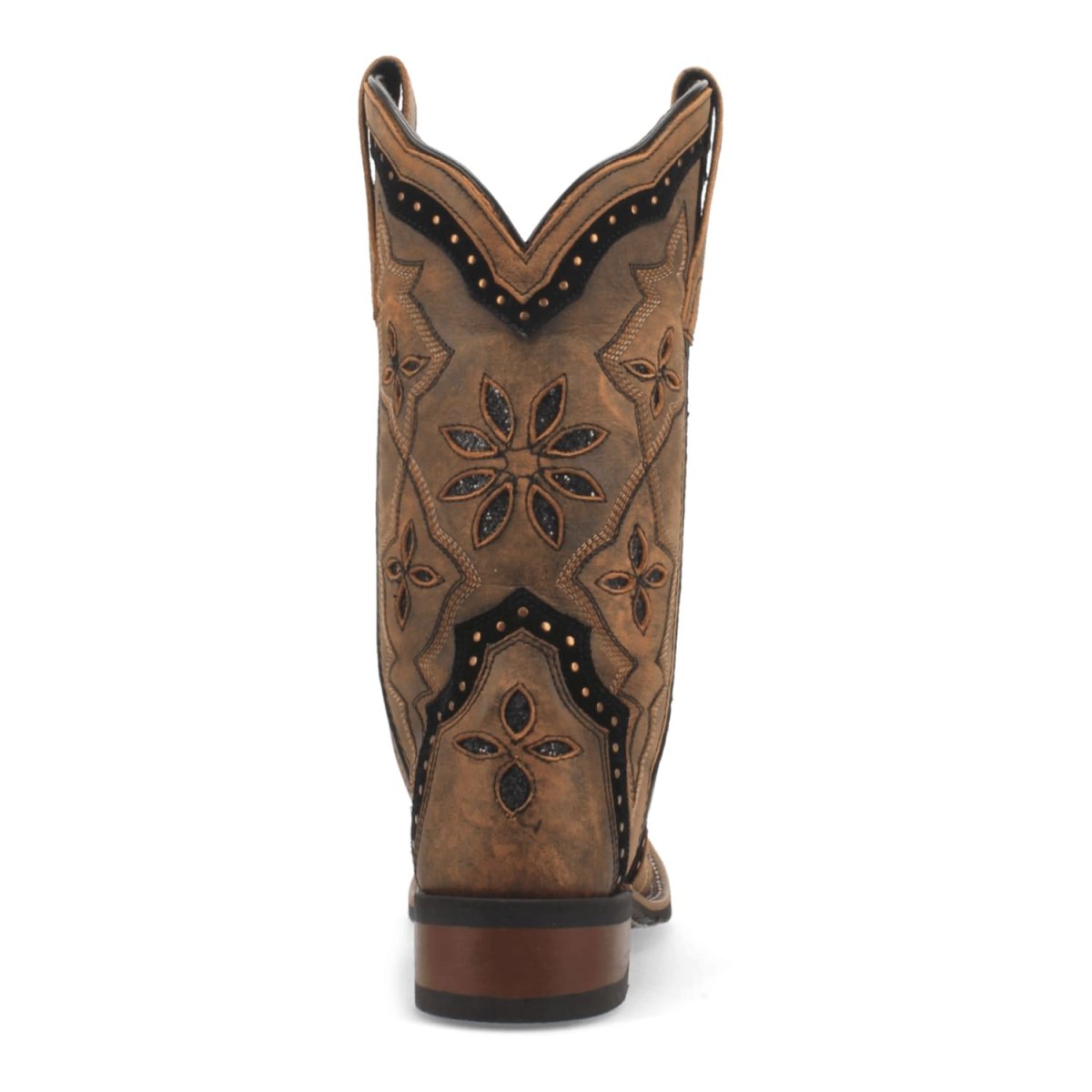 Laredo Women's Bouquet Broad Square Toe Leather Boots - Honey 5844 - 6M