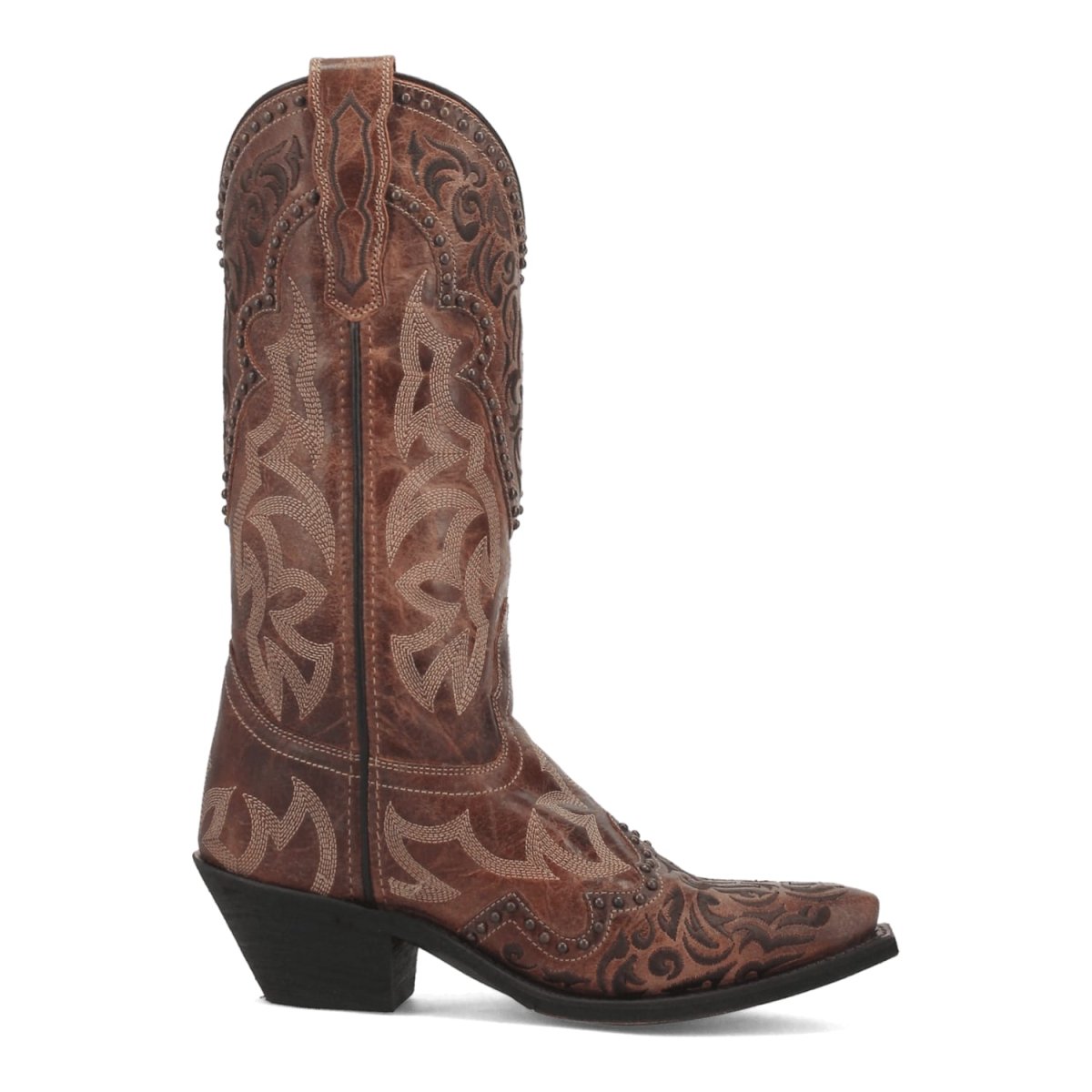 Laredo Women's Braylynn Snip Toe Leather Boots - Brown 52410 - 6M