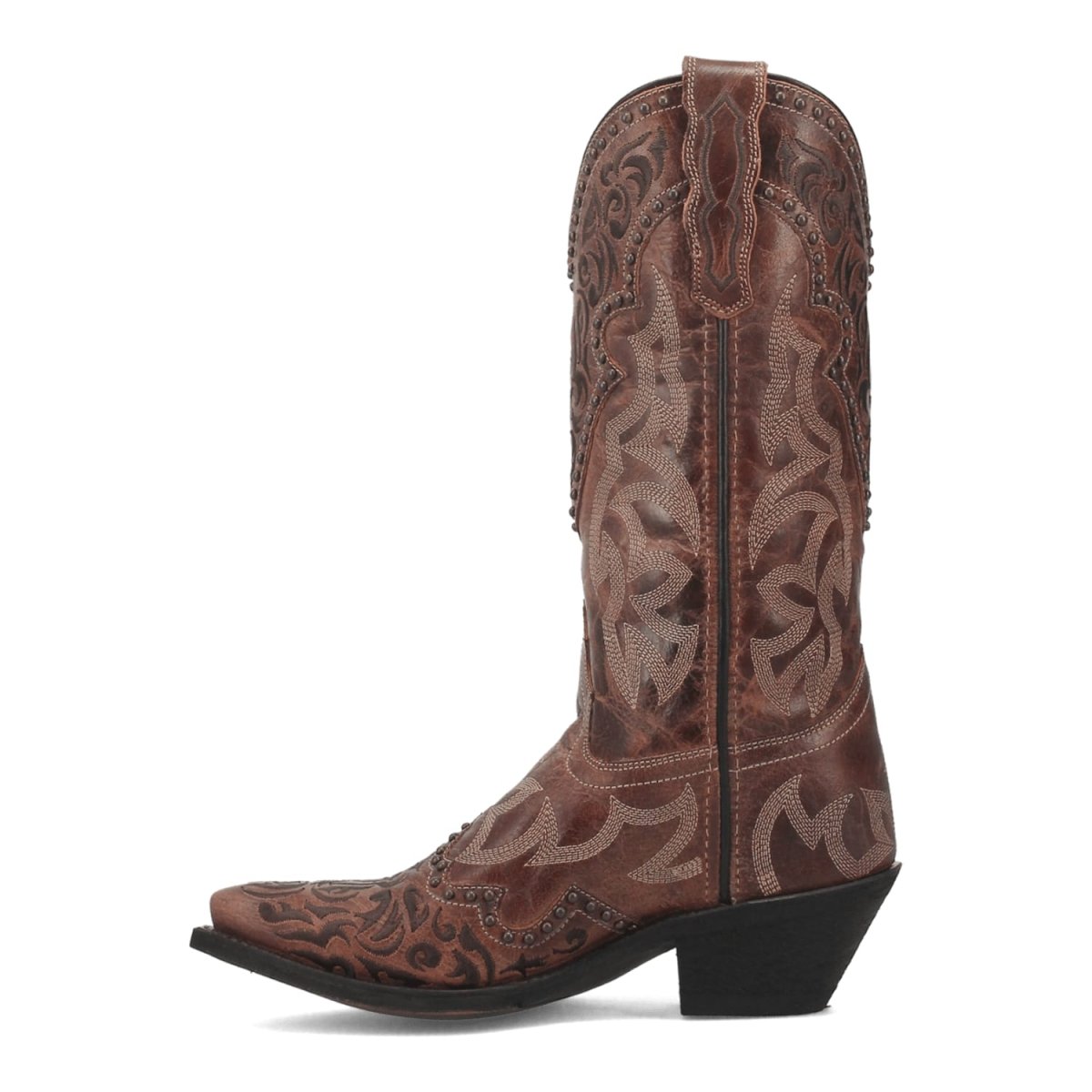 Laredo Women's Braylynn Snip Toe Leather Boots - Brown 52410 - 6M