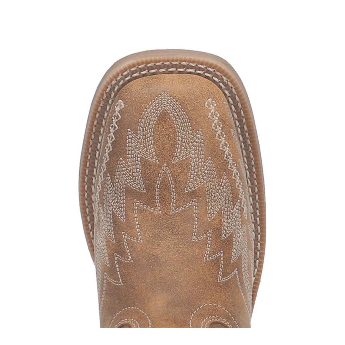 Laredo Women's Cheyenne Broad Square Toe Leather Boots - Tan 5717 - 6M