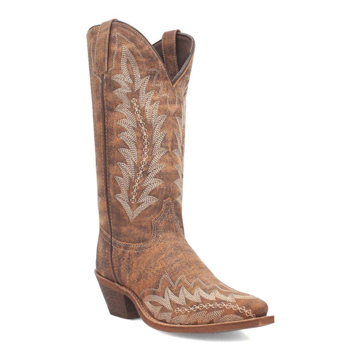 Laredo Women's Emmylee Snip Toe Leather Boots - Tan 52189 - 6M