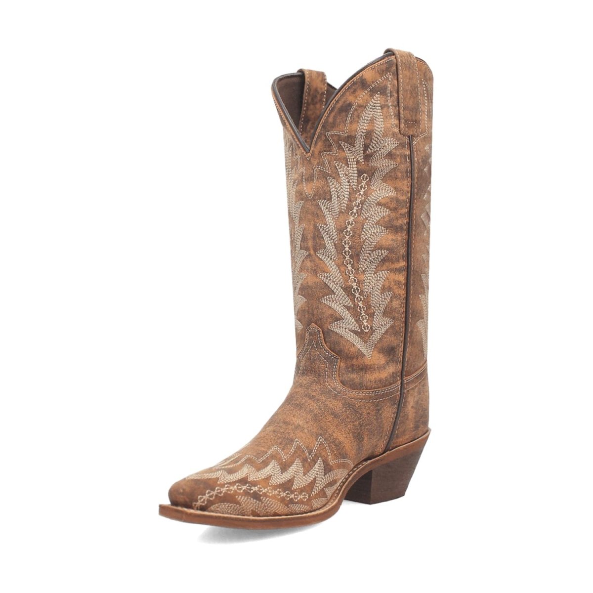 Laredo Women's Emmylee Snip Toe Leather Boots - Tan 52189 - 6M