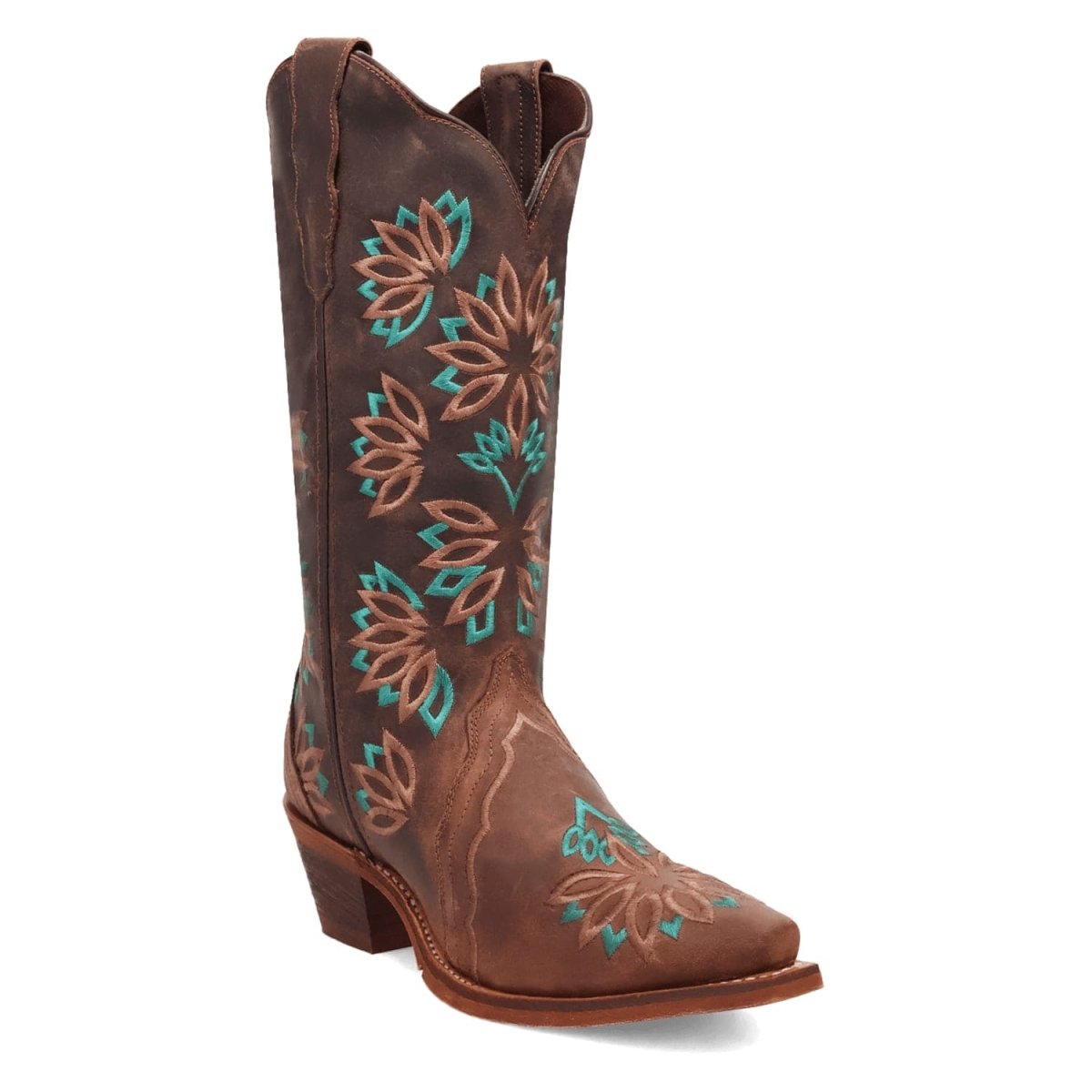 Laredo Women's Filly Snip Toe Leather Boots - Tobacco 20006 - 6M