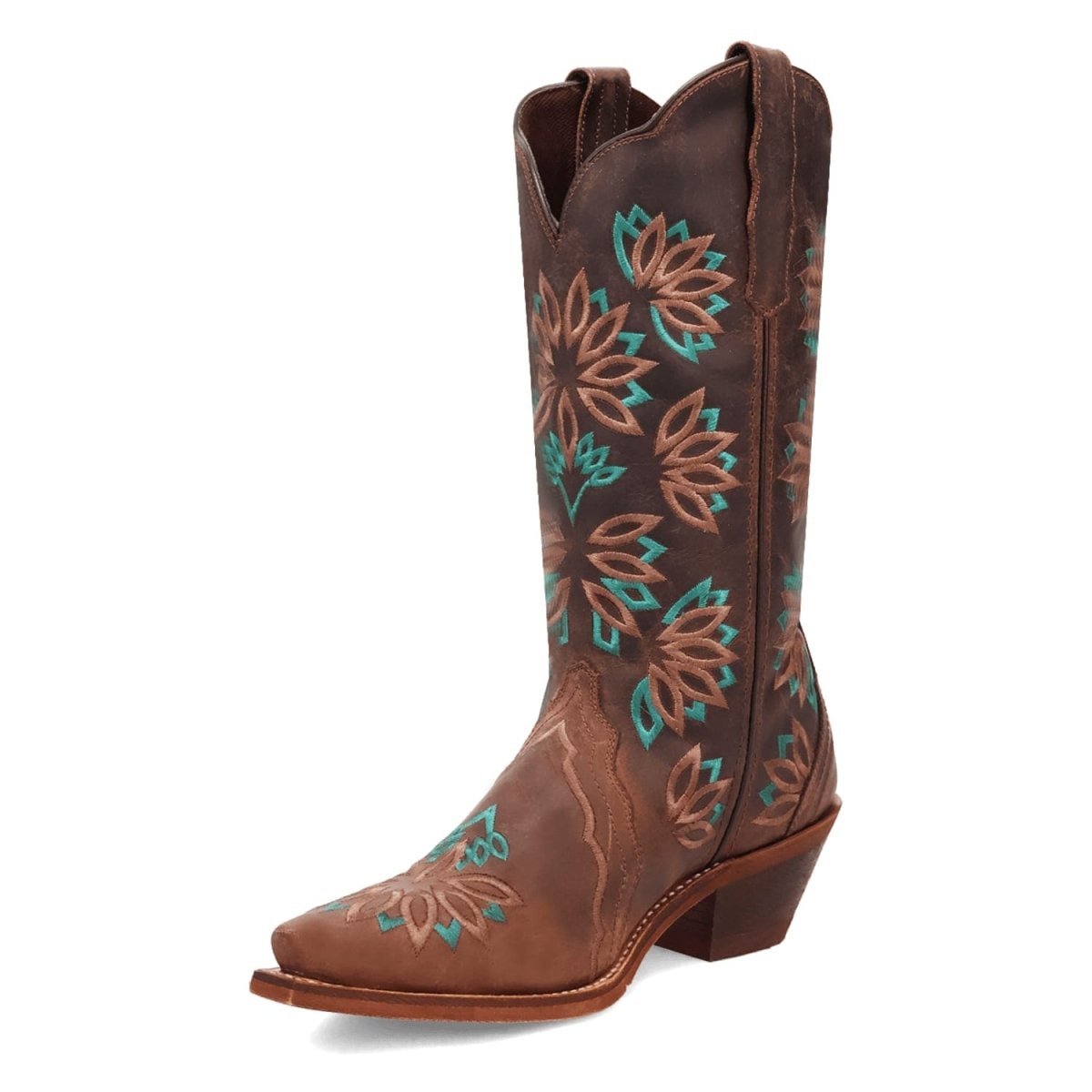 Laredo Women's Filly Snip Toe Leather Boots - Tobacco 20006 - 6M