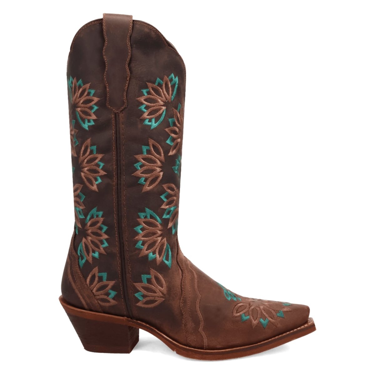 Laredo Women's Filly Snip Toe Leather Boots - Tobacco 20006 - 6M