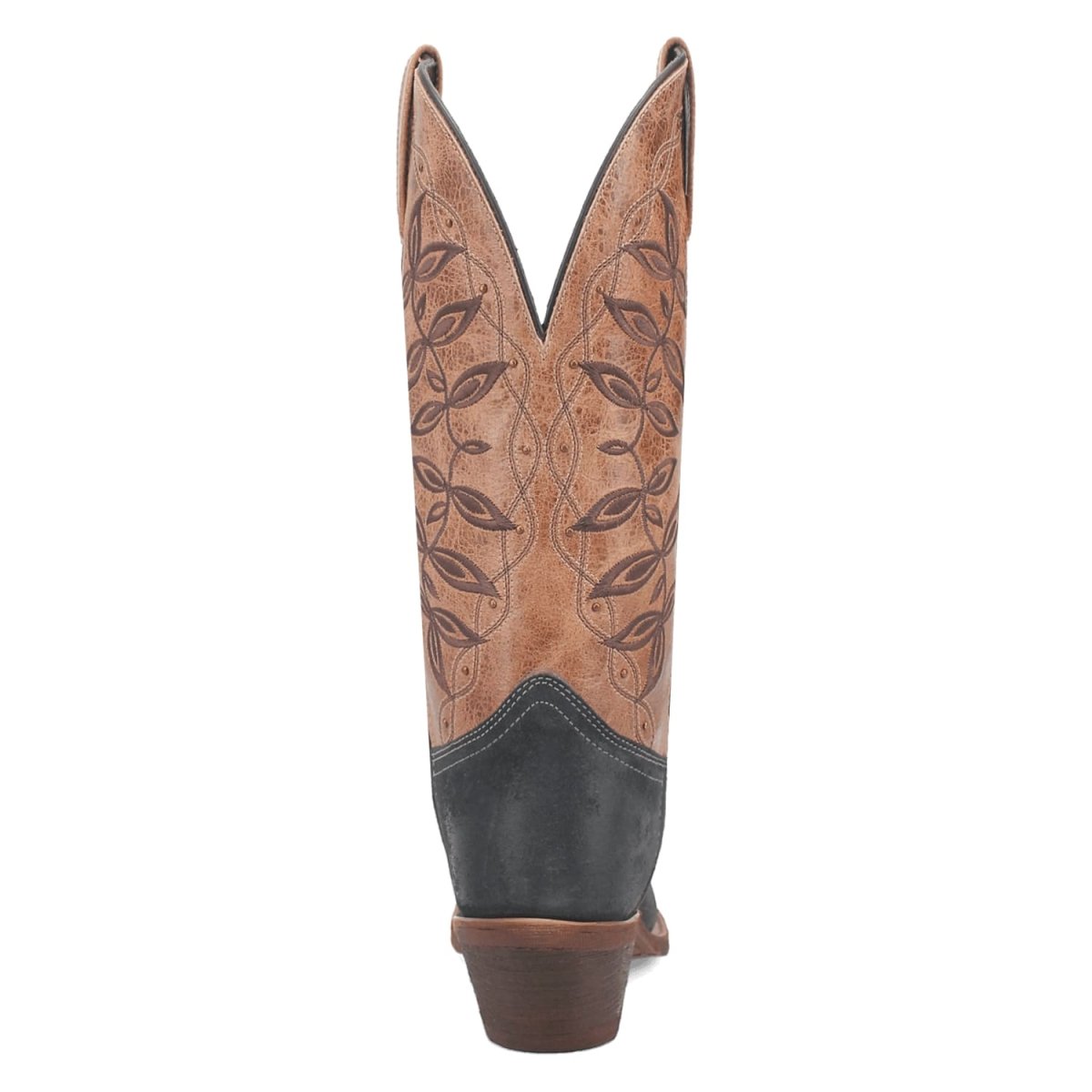 Laredo Women's Kama Snip Toe Leather Boots - Navy/Tan 20009 - 6M