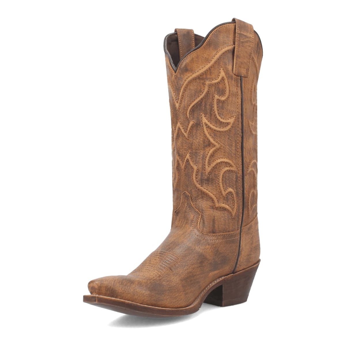 Laredo Women's Reva Snip Toe Leather Boots - Honey 54267 - 6M