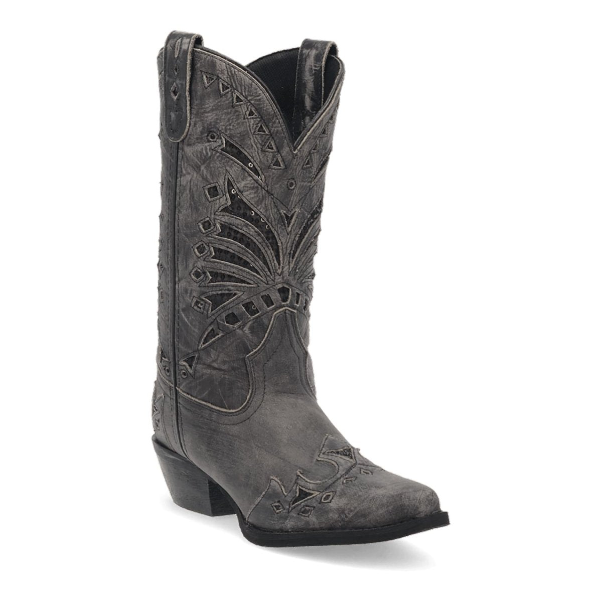 Laredo Women's Stevie Snip Toe Leather Boots - Black 52120 - 6M